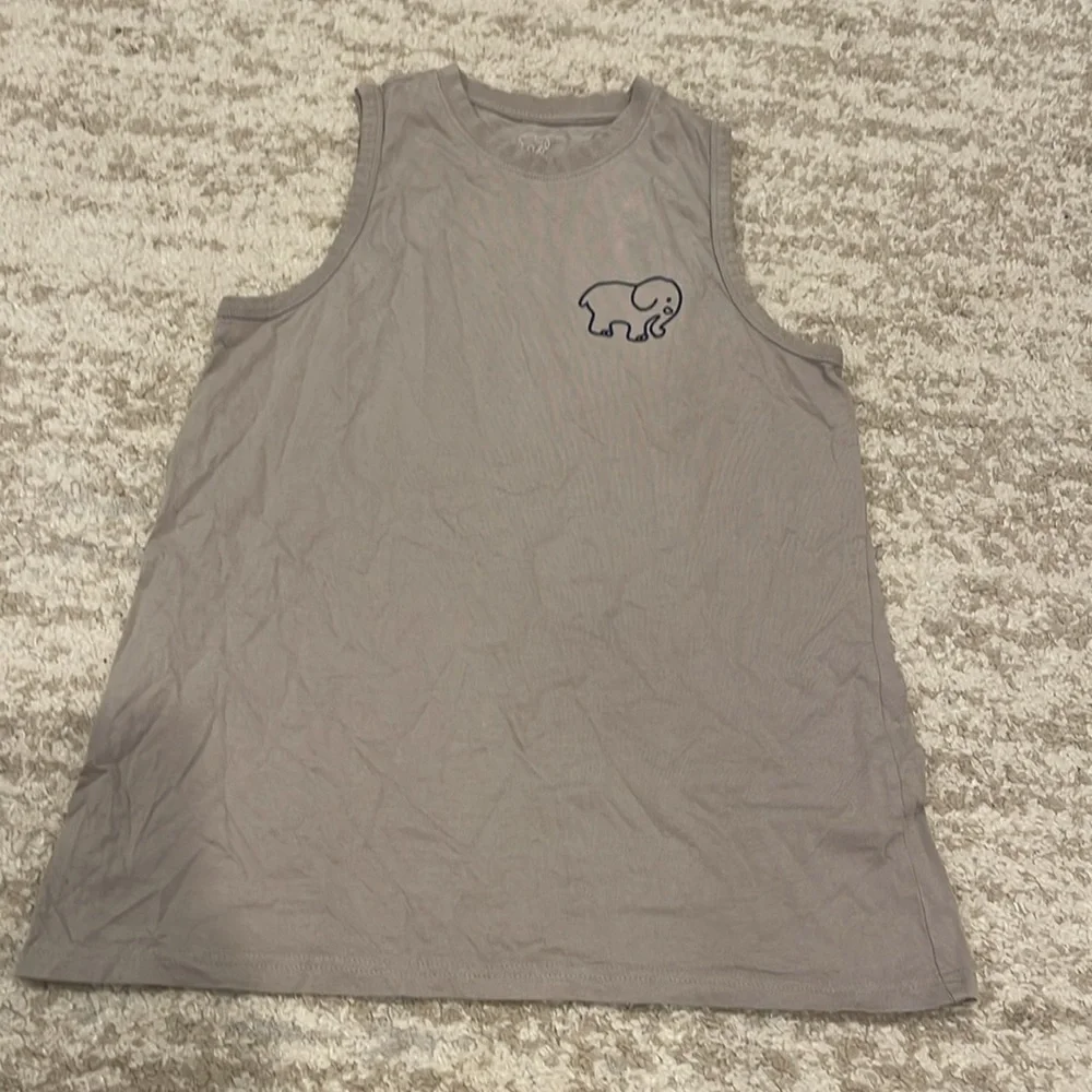 Ivory Ella Floral Elephant Tank in Tan Size Medium - Picture 4 of 5